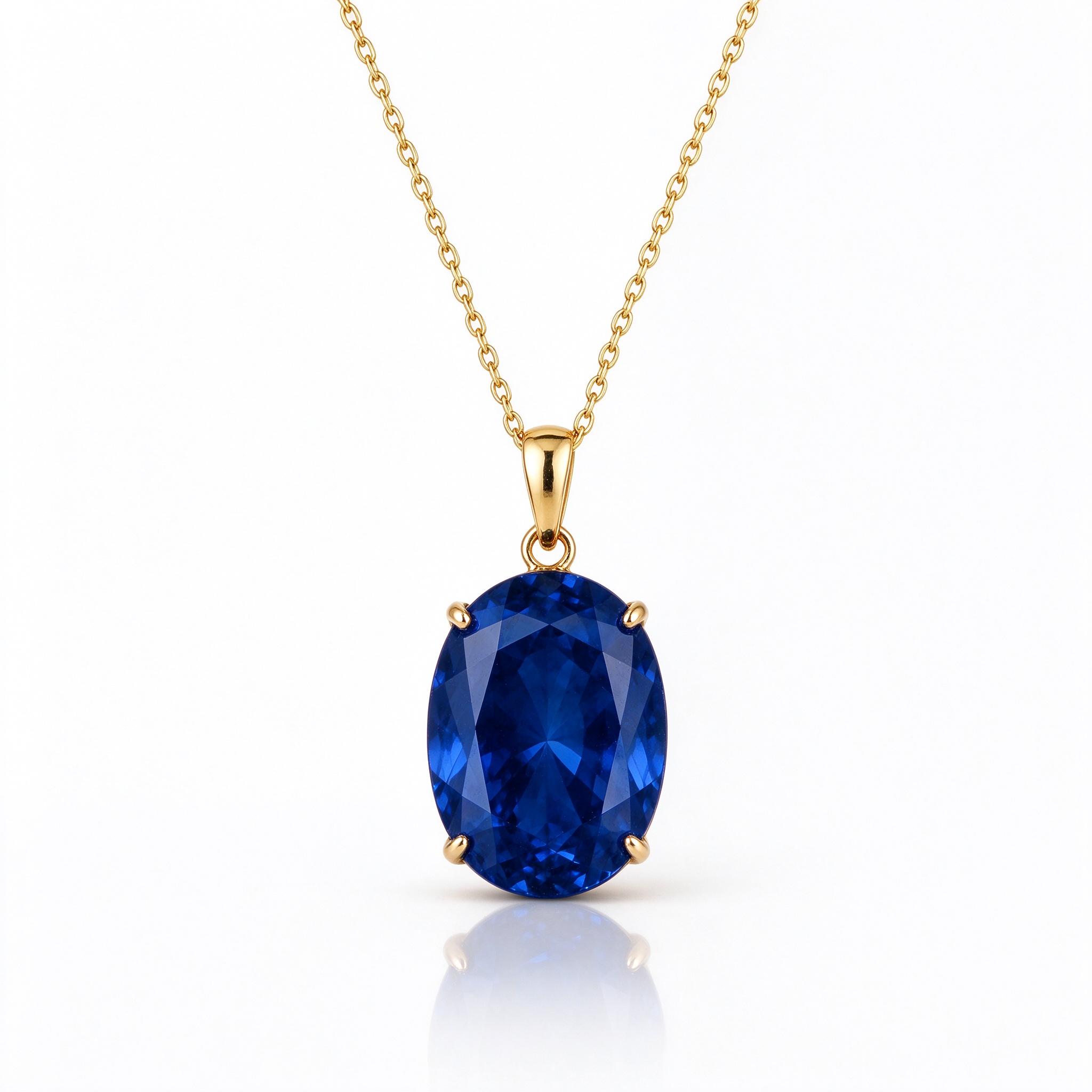 Sapphire Pendant Necklace